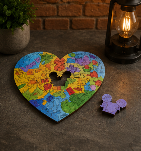 Color Heart Puzzle
