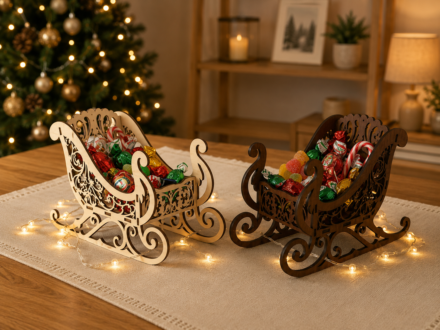 Wooden Decorative Basket