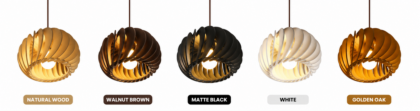 Wooden Hanging Lamp