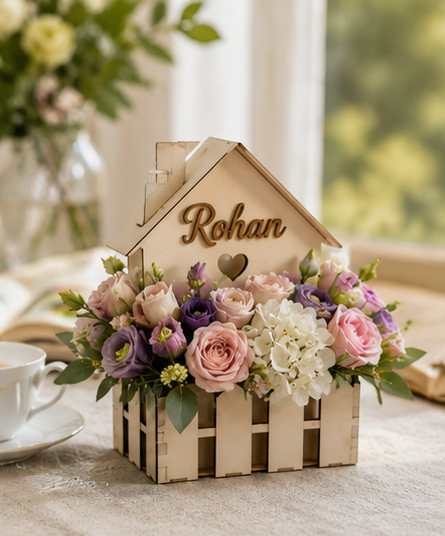 House Shaped Flower Holder