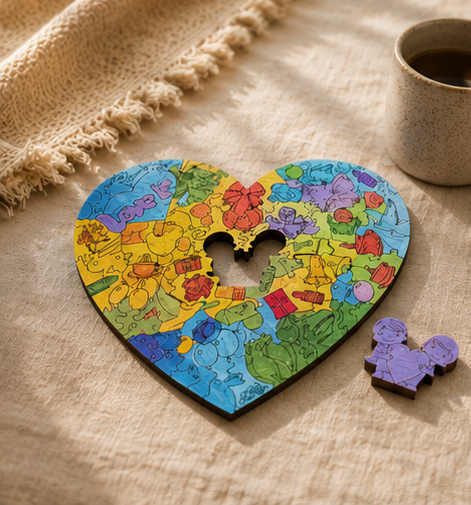 Color Heart Puzzle
