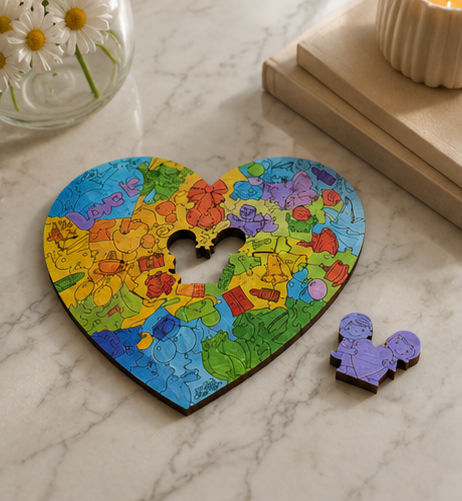 Color Heart Puzzle