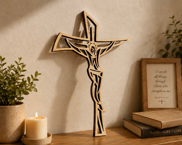 Wooden Cross Wall Decor