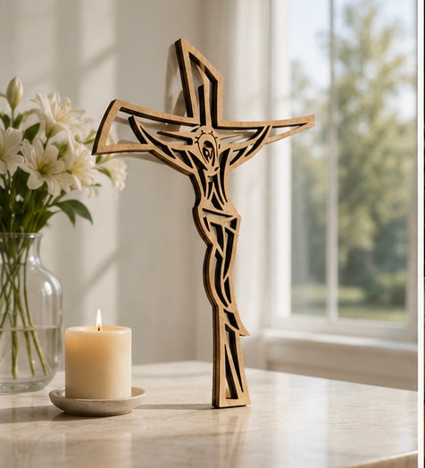 Wooden Cross Wall Decor