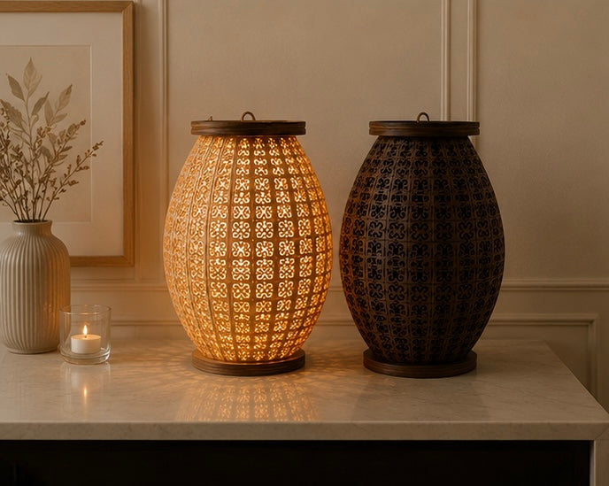 Decorative Egg-Shaped Table Lamp