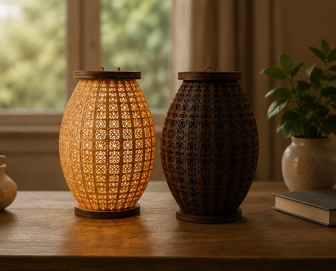 Decorative Egg-Shaped Table Lamp