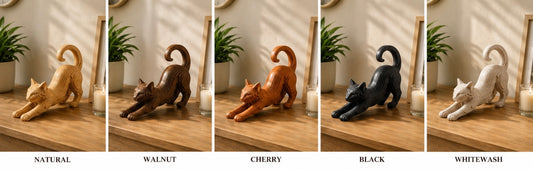 Wooden Cat for Table