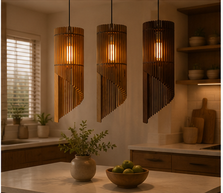 Modern Wooden Pendant Lamp