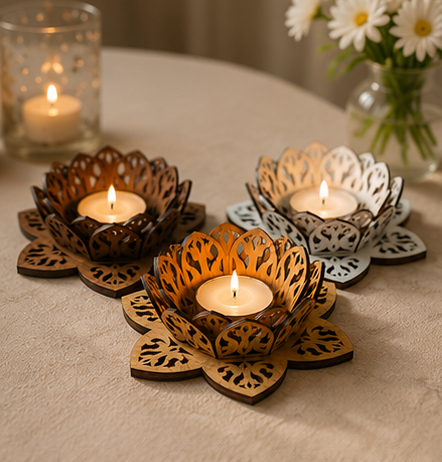 Lotus Tealight Candle Holder