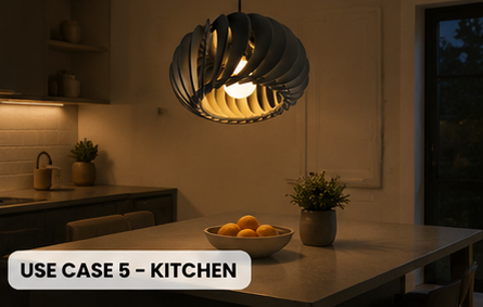 Wooden Hanging Lamp