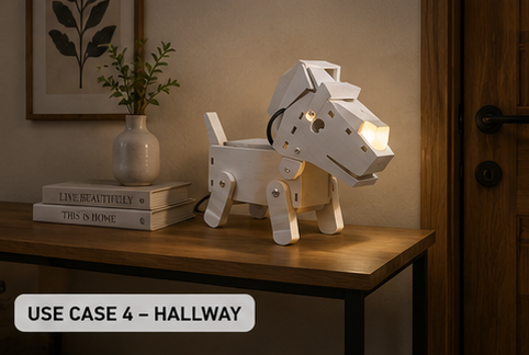 Wooden Dog for Side Table