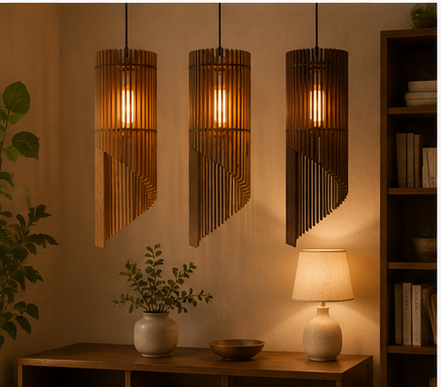 Modern Wooden Pendant Lamp