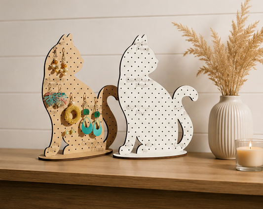 Cat Shaped Earring Holder