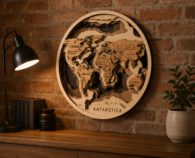 Map Wall Decoration
