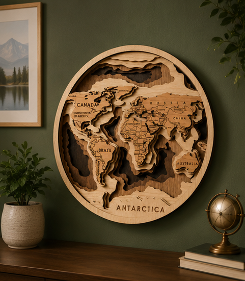 Map Wall Decoration