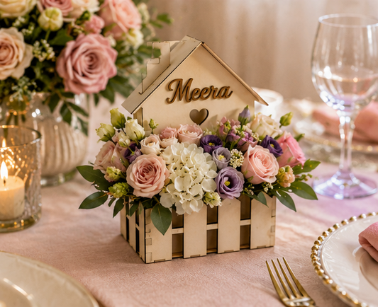 House Shaped Flower Holder