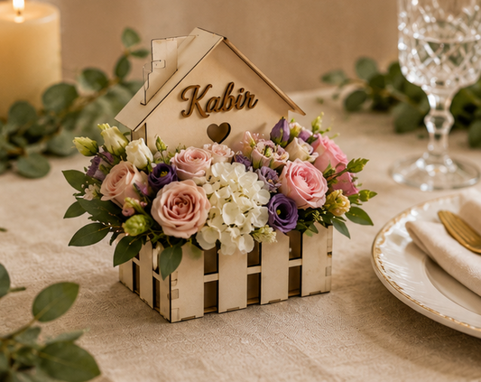 House Shaped Flower Holder