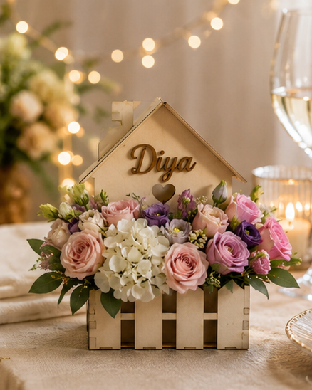 House Shaped Flower Holder