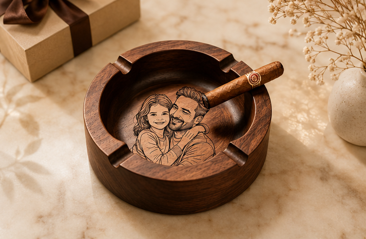 Wooden Ash Tray